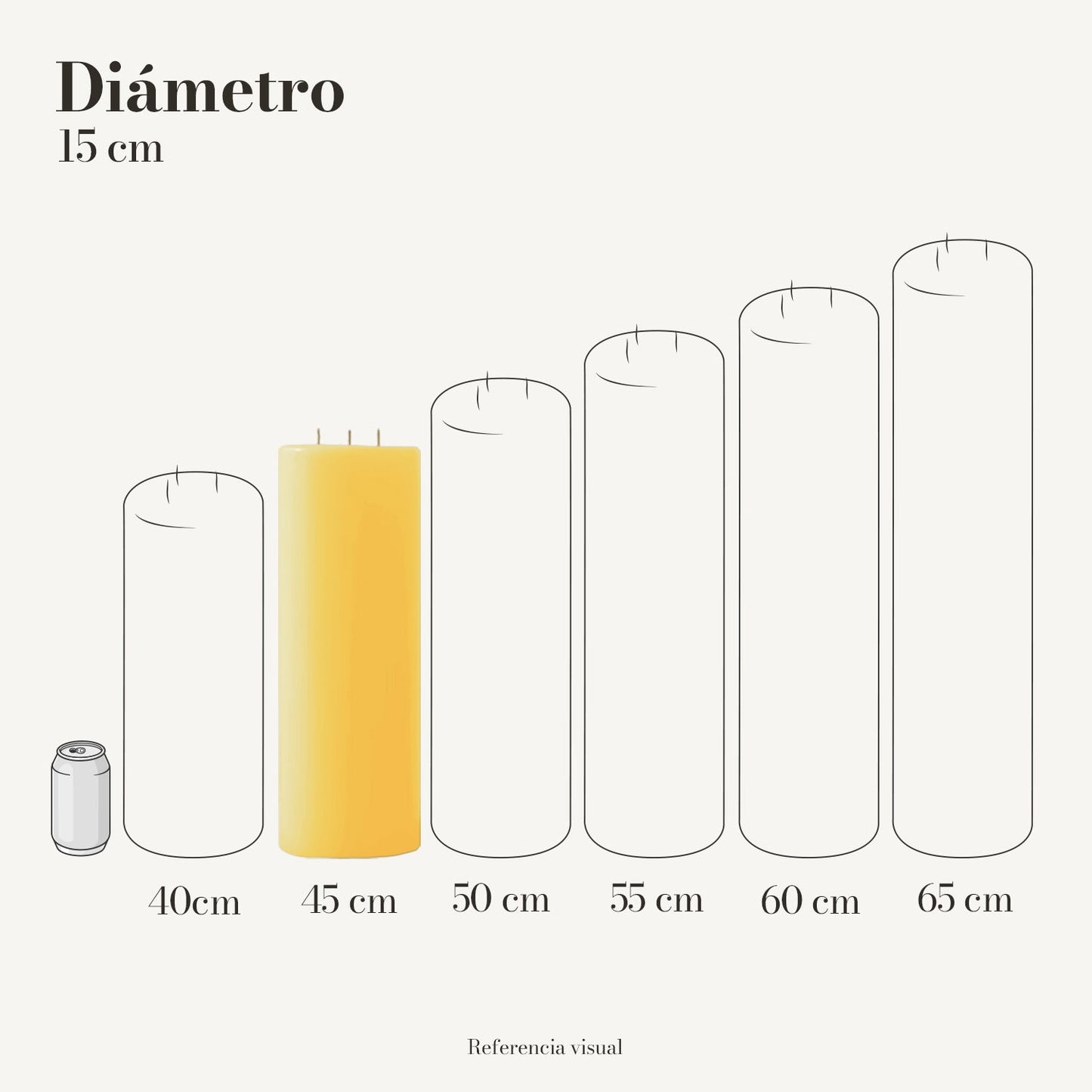 Cirio Amarillo Intenso (Por pedido)