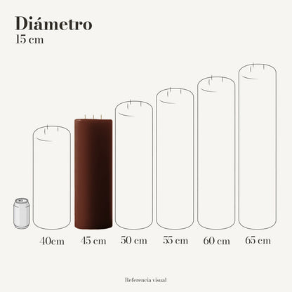 Cirio Café Oscuro (Por pedido)