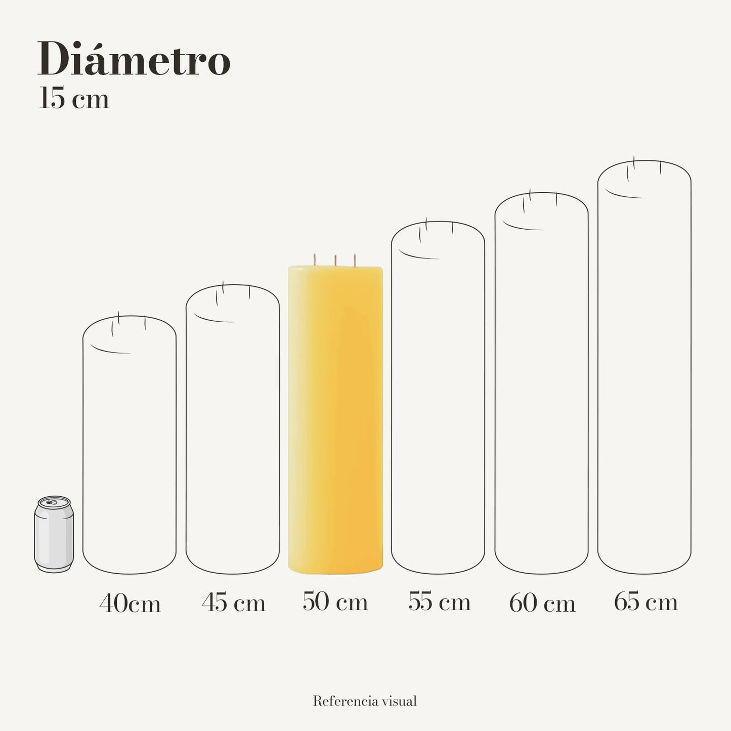 Cirio Amarillo Intenso (Por pedido)