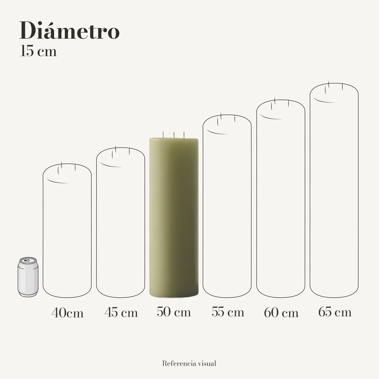 Cirio Verde Limón (Por pedido)