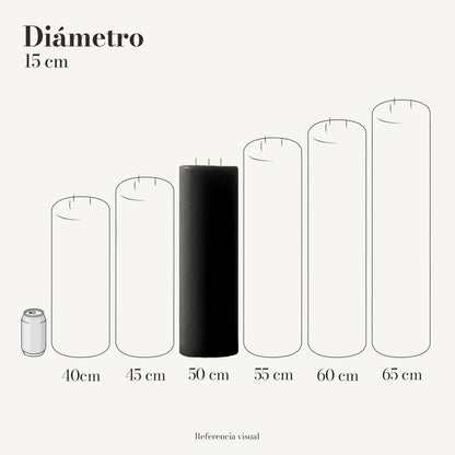 Cirio negro 15 cm diámetro - La Vela Amaltea