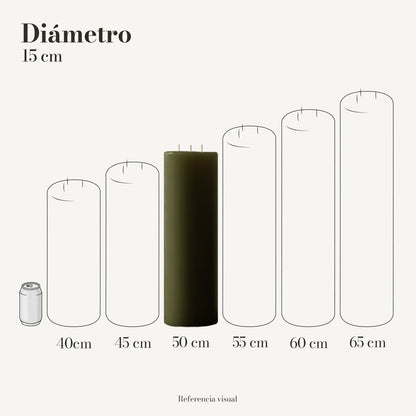 Cirio Verde Olivo (Por pedido)