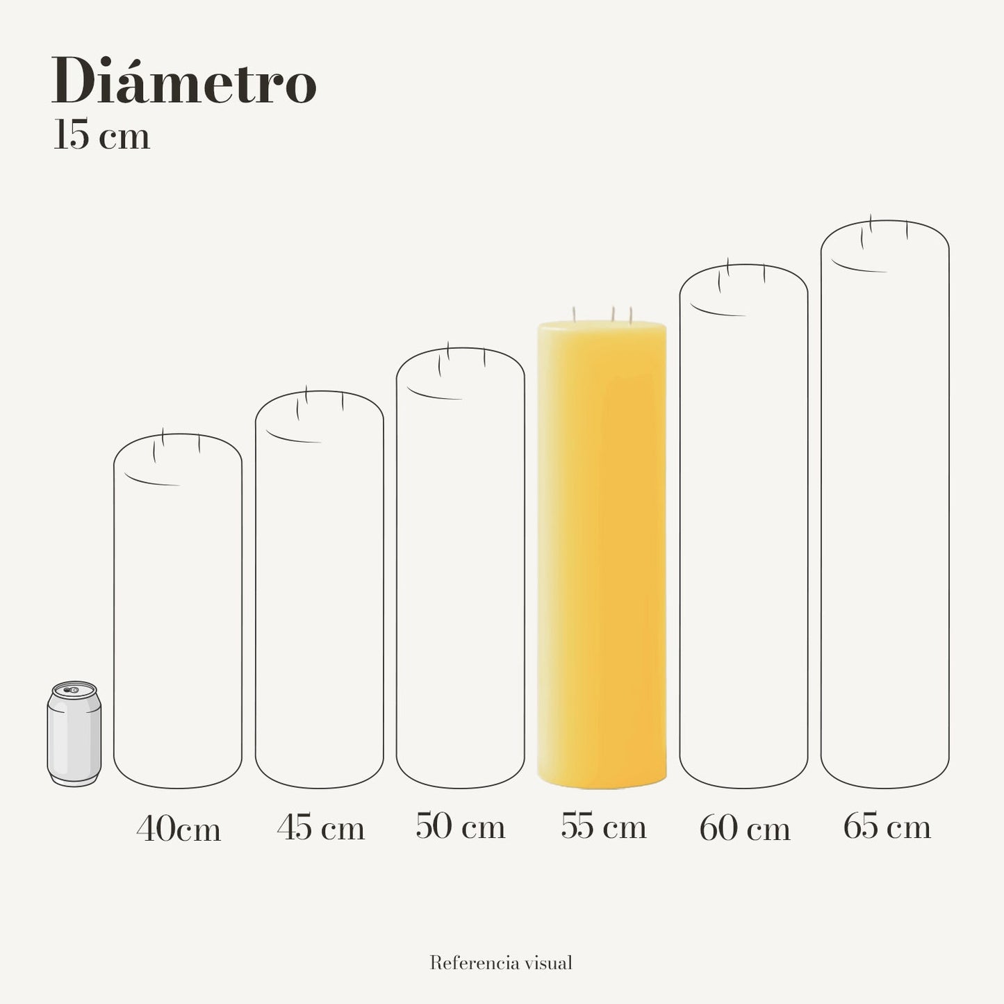 Cirio Amarillo Intenso (Por pedido)