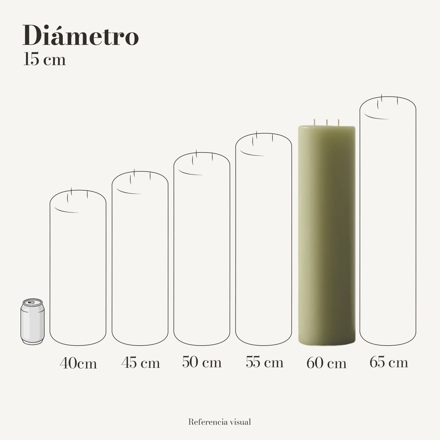 Cirio Verde Limón (Por pedido)
