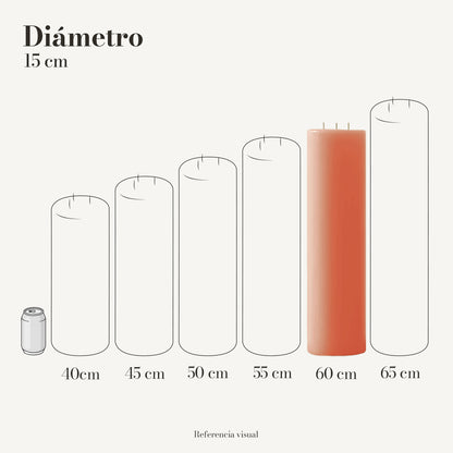 Cirio melón 15 cm diámetro - La Vela Amaltea