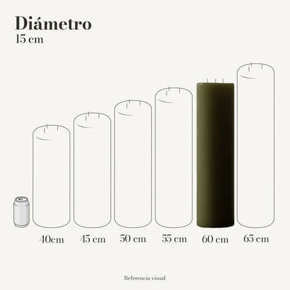 Cirio Verde Olivo (Por pedido)
