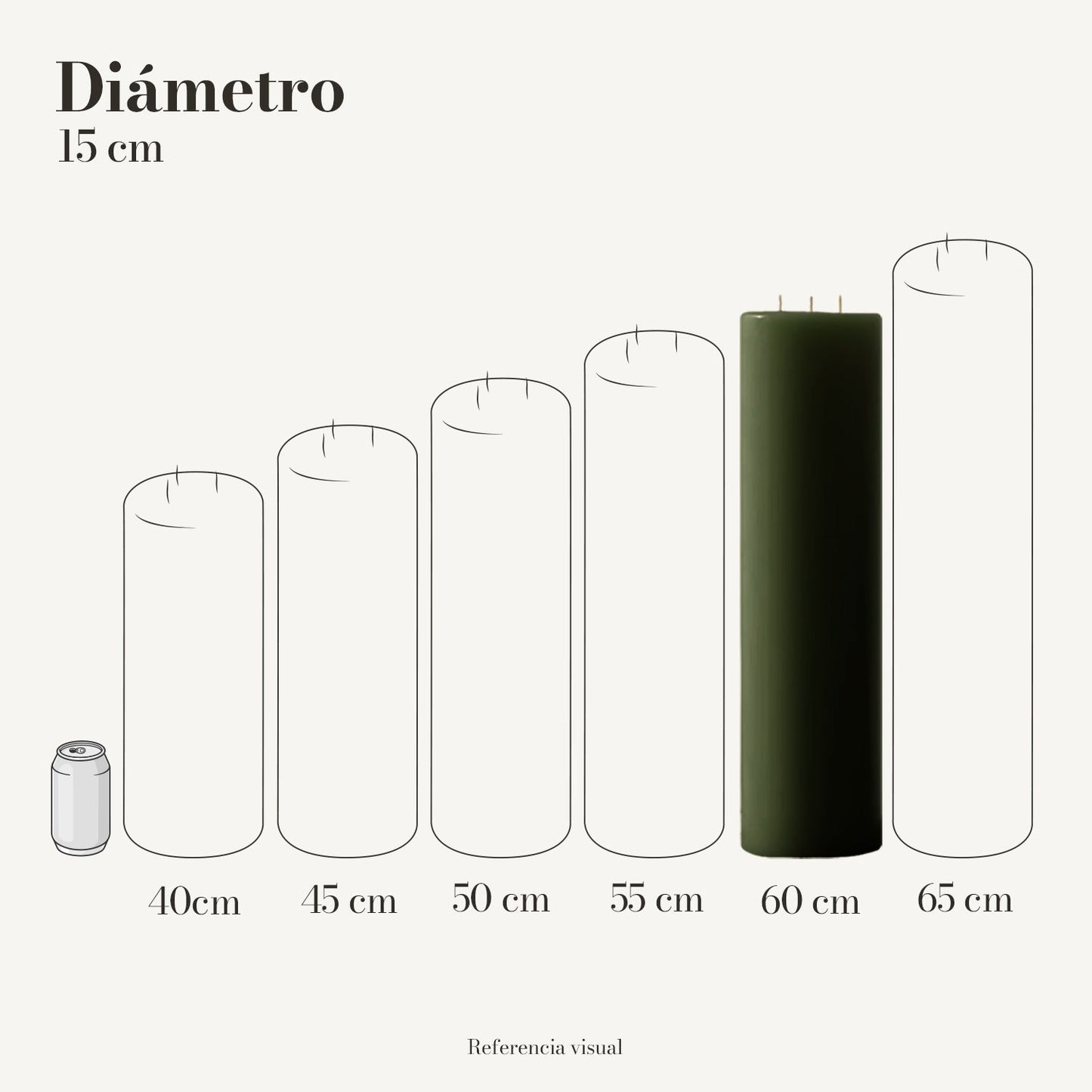 Cirio Verde Pino (Por pedido)