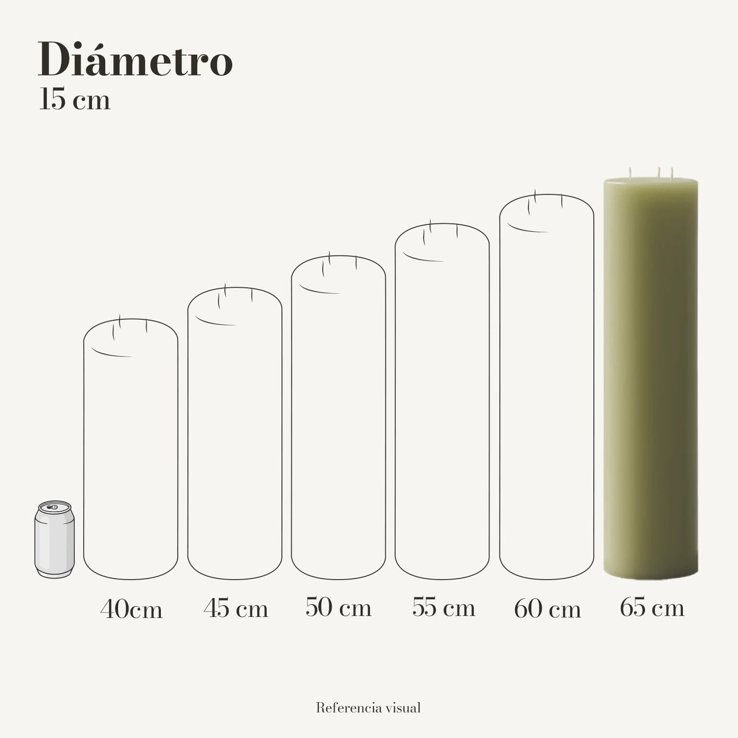 Cirio Verde Limón (Por pedido)