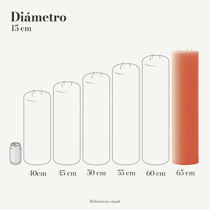 Cirio melón 15 cm diámetro - La Vela Amaltea
