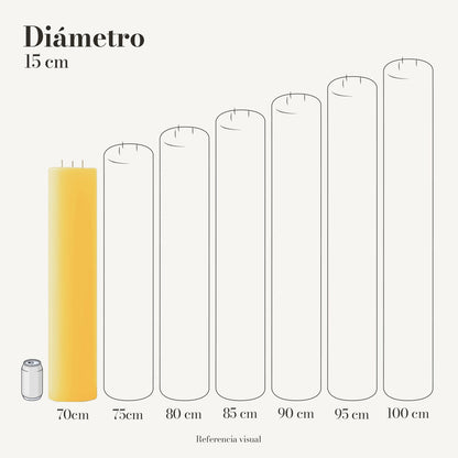 Cirio Amarillo Intenso (Por pedido)