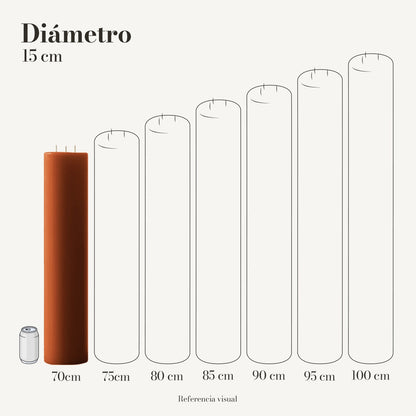 Cirio Naranja Ocre (Por pedido)