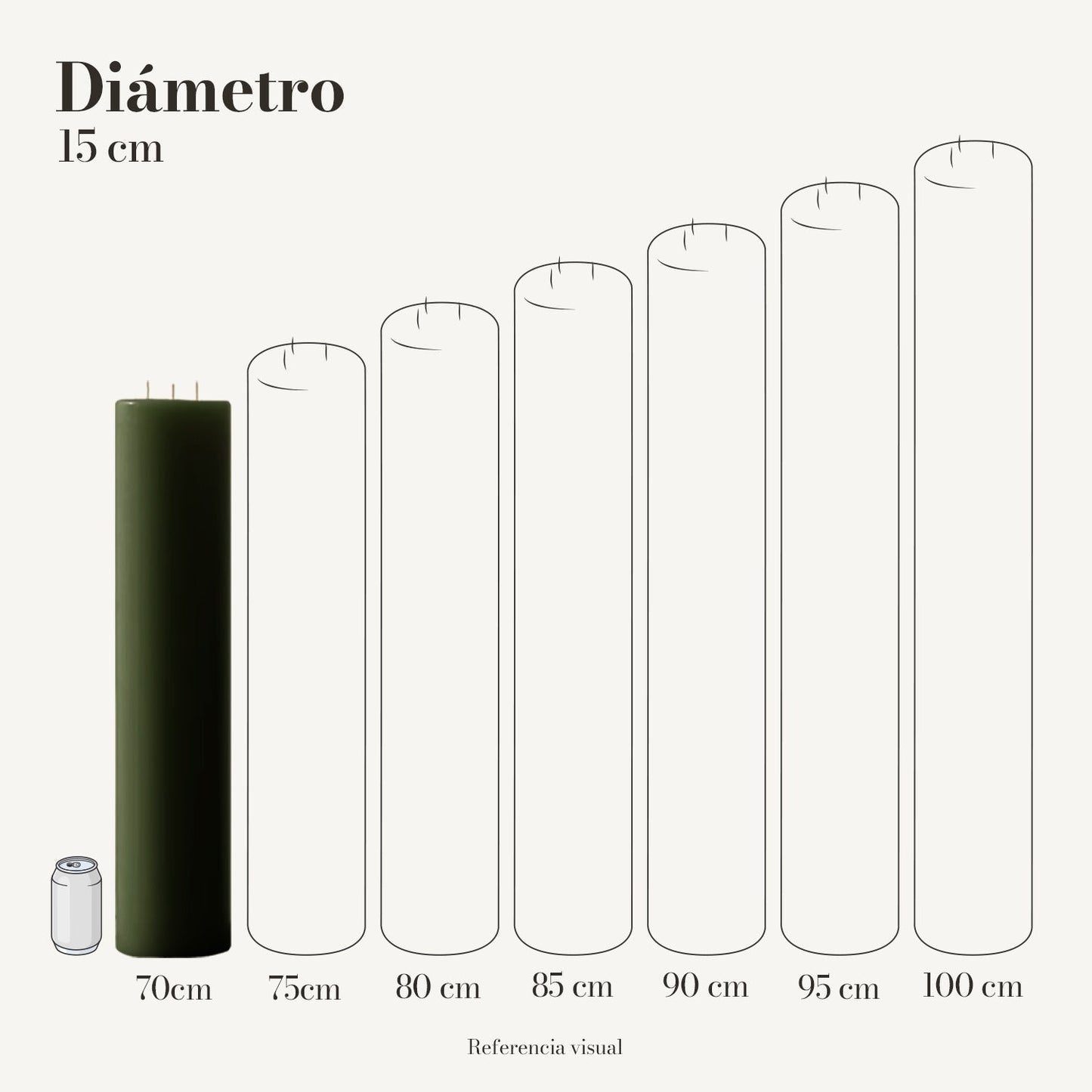 Cirio Verde Pino (Por pedido)
