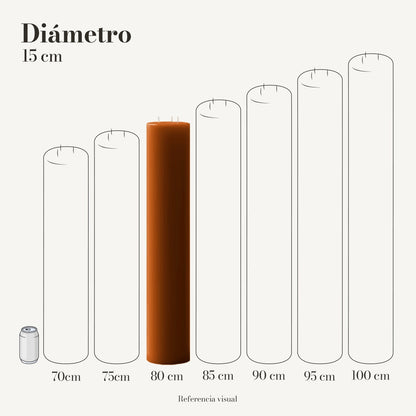 Cirio Naranja Ocre (Por pedido)