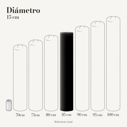 Cirio negro 15 cm diámetro - La Vela Amaltea