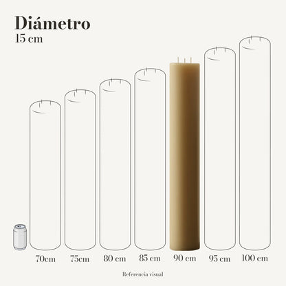 Cirio Natural 15 cm 90 cm