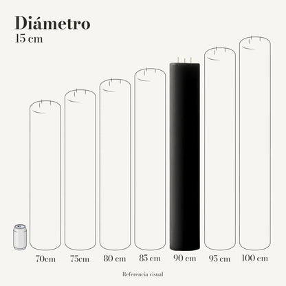Cirio Negro 15 cm 90 cm