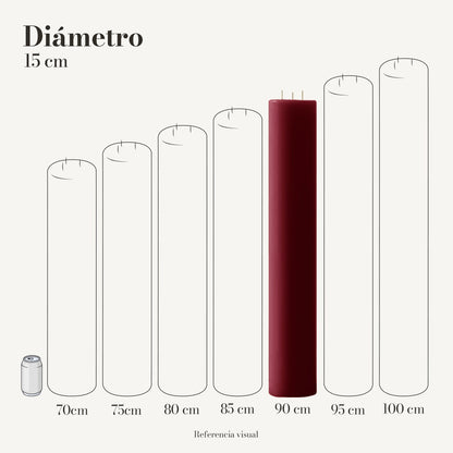 Cirio Vino 15 cm 90 cm