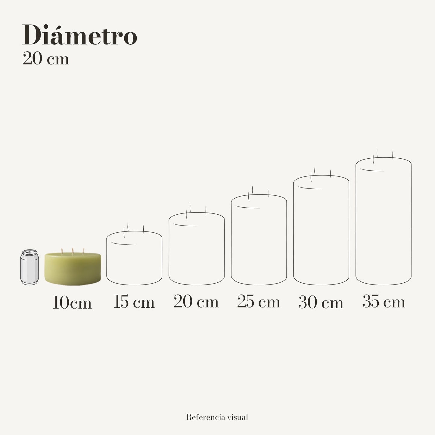 Cirio Verde Limón (Por pedido)