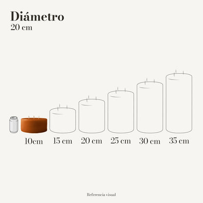 Cirio Naranja Ocre (Por pedido)