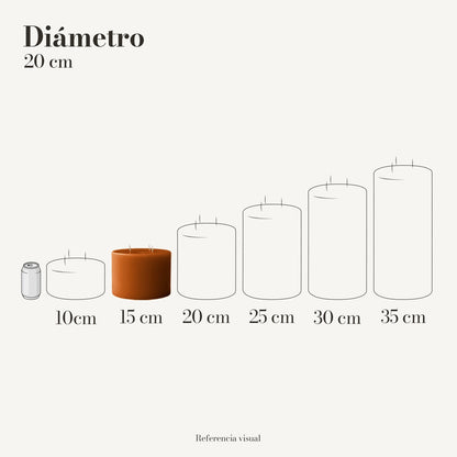 Cirio Naranja Ocre (Por pedido)
