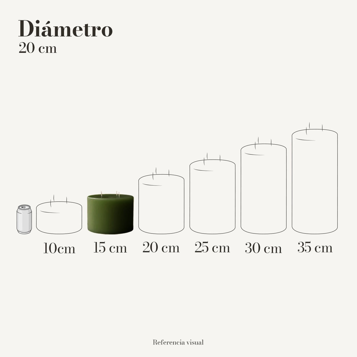 Cirio Verde Pino (Por pedido)