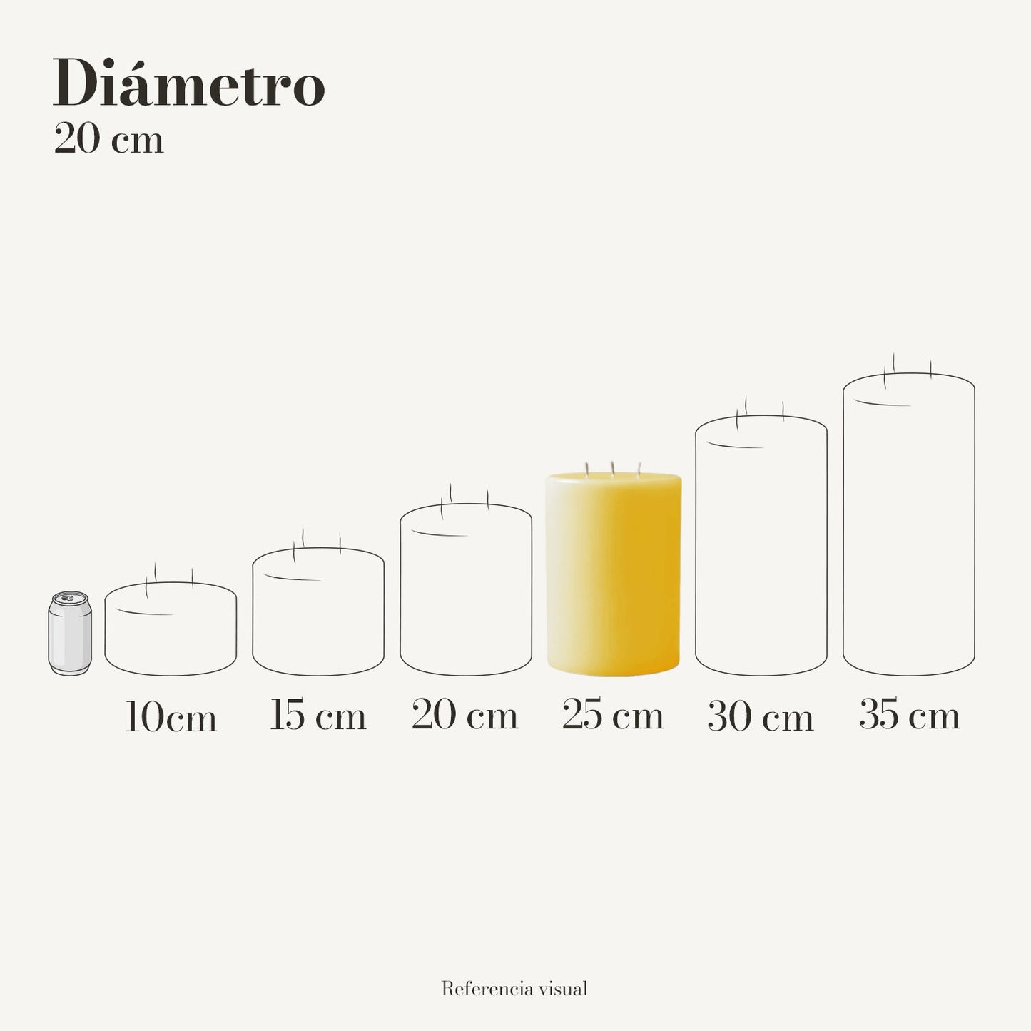 Cirio Amarillo Intenso (Por pedido)