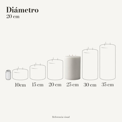 Cirio Blanco 20.5 cm 25 cm