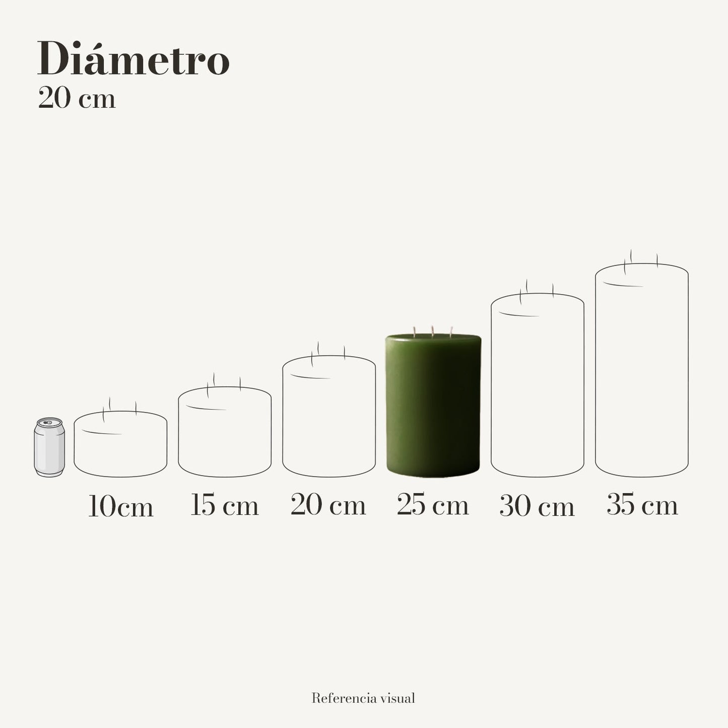 Cirio Verde Pino (Por pedido)