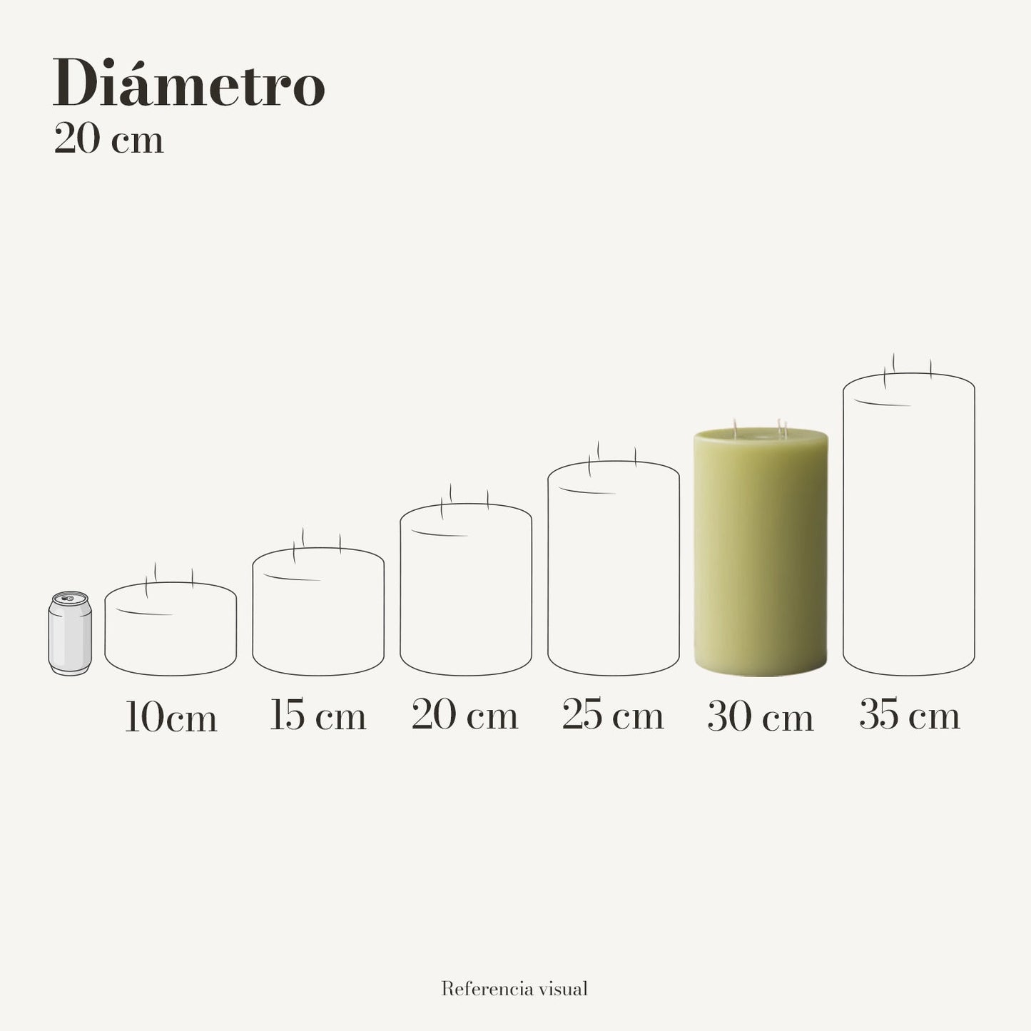 Cirio Verde Limón (Por pedido)