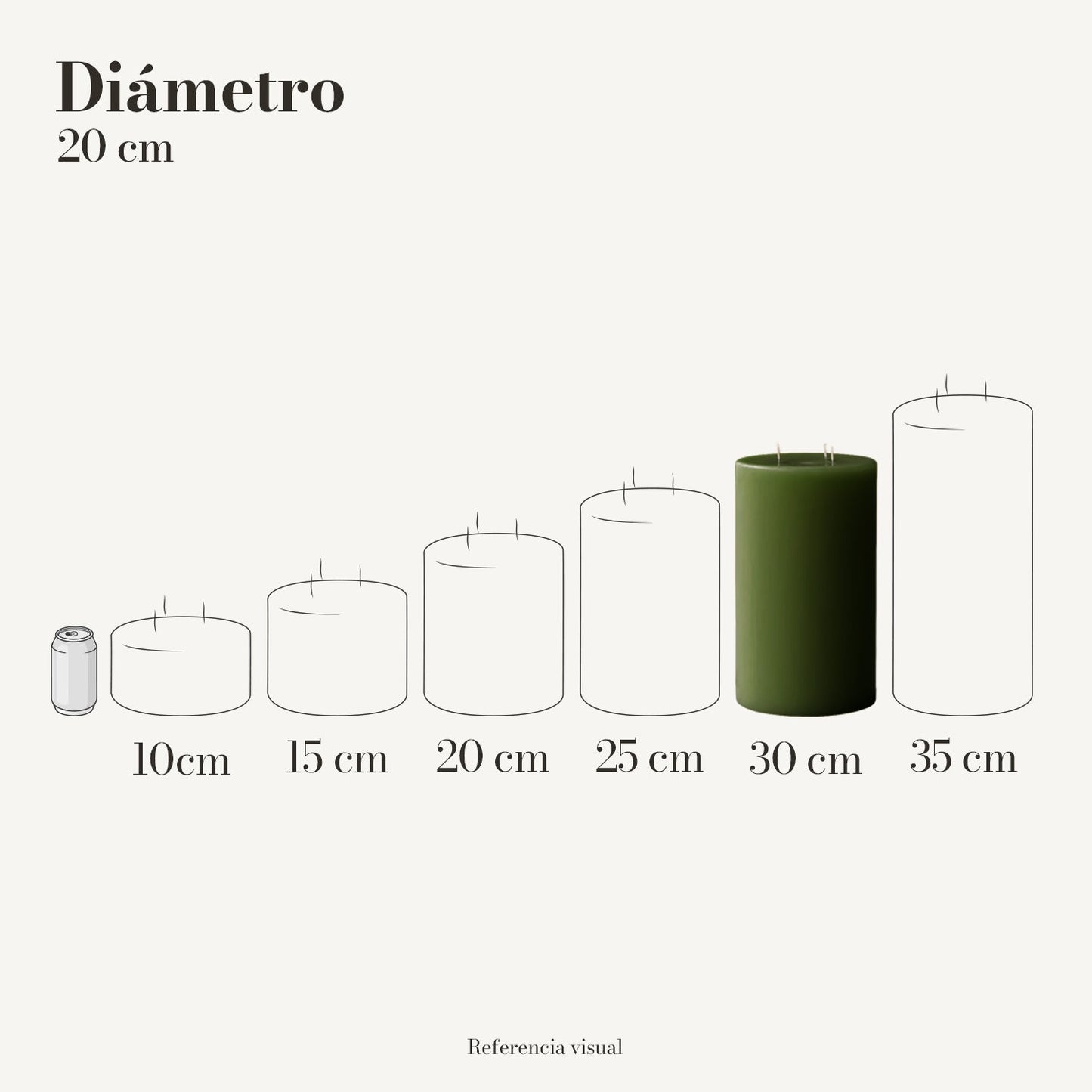 Cirio Verde Pino (Por pedido)