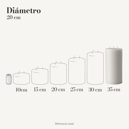 Cirio Blanco 20.5 cm 35 cm