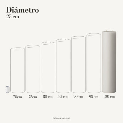 Cirio Blanco 25 cm 100 cm