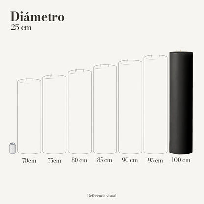 Cirio negro 25 cm diámetro - La Vela Amaltea