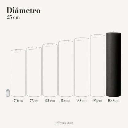 Cirio Negro 25 cm 100 cm