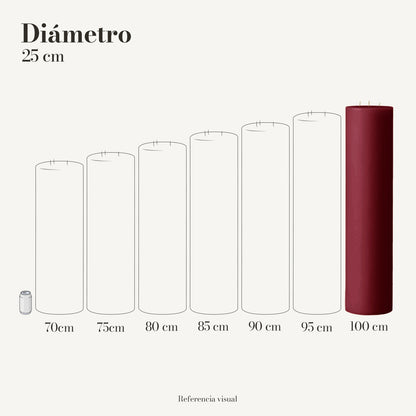 Cirio vino 25 cm diámetro - La Vela Amaltea