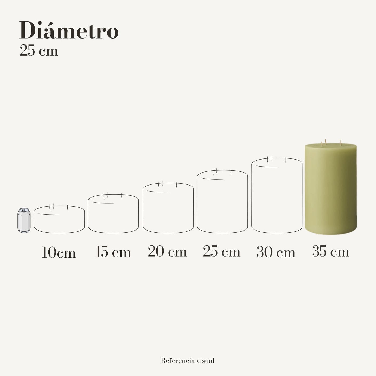 Cirio Verde Limón (Por pedido)
