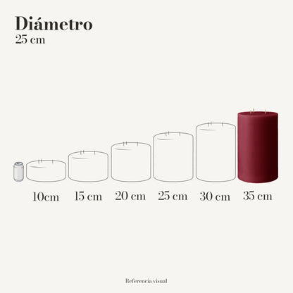 Cirio vino 25 cm diámetro - La Vela Amaltea