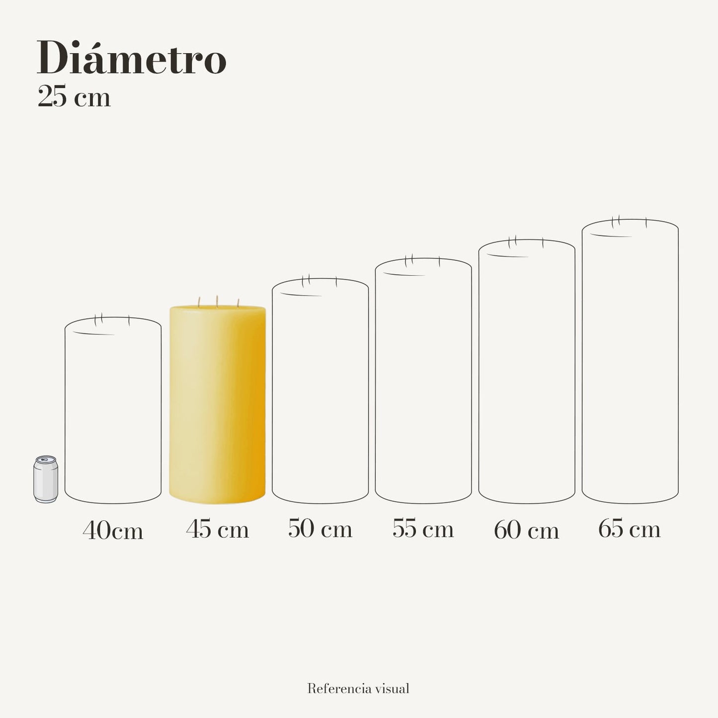 Cirio Amarillo Intenso (Por pedido)