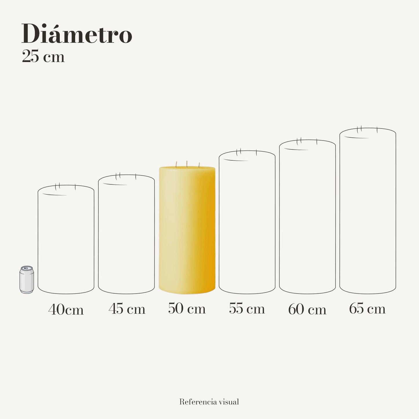 Cirio Amarillo Intenso (Por pedido)