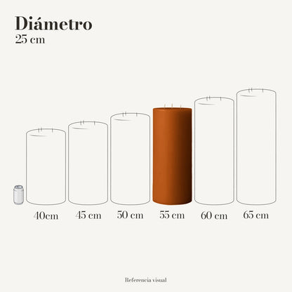 Cirio Naranja Ocre (Por pedido)