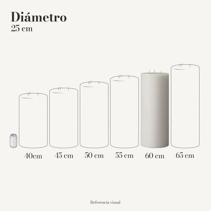 Cirio Blanco 25 cm 60 cm