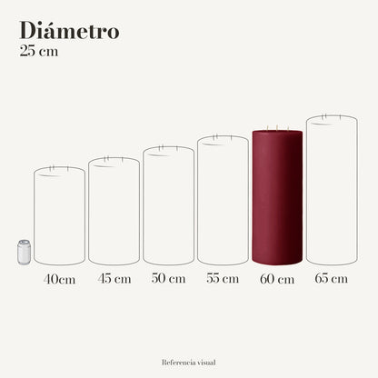 Cirio Vino 25 cm 60 cm