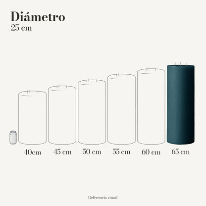 Cirio aqua 25 cm diámetro - La Vela Amaltea
