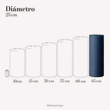 Cirio azul índigo 25 cm diámetro - La Vela Amaltea