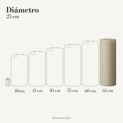 Cirio marfil 25 cm diámetro - La Vela Amaltea