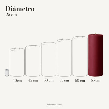 Cirio vino 25 cm diámetro - La Vela Amaltea