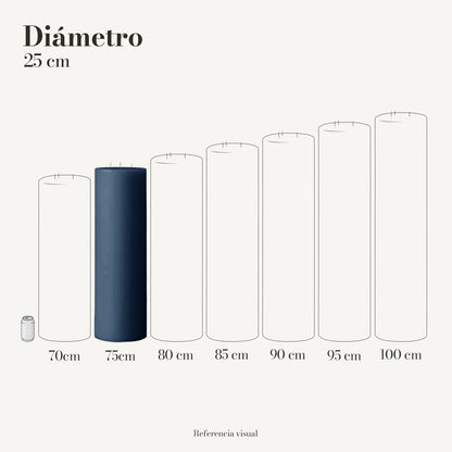 Cirio azul índigo 25 cm diámetro - La Vela Amaltea