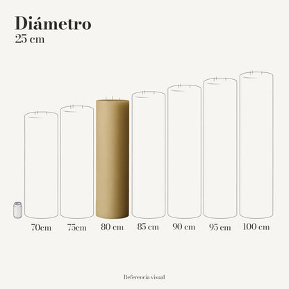 Cirio Natural 25 cm 80 cm