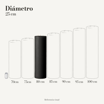 Cirio Negro 25 cm 80 cm