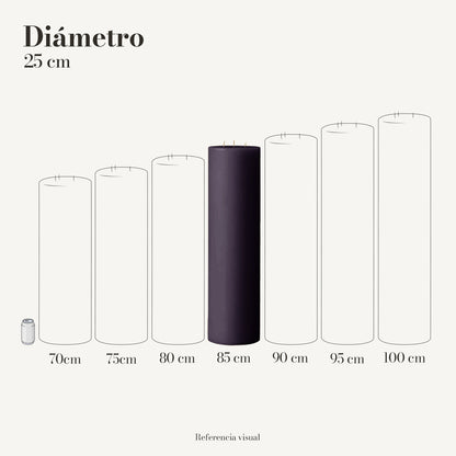 Cirio morado oscuro 25 cm diámetro - La Vela Amaltea
